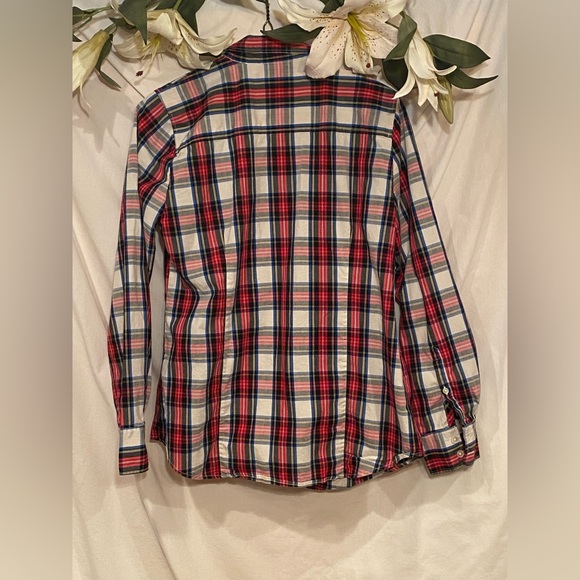 J. Crew. Size S. Classic plaid button down. - Picture 2 of 4